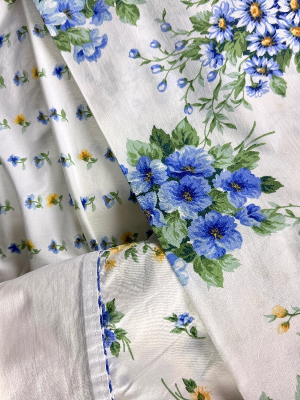 Liz Claiborne Full Double Bed Sheet Set 2 Pillowcases Flat and Fitted Cotton